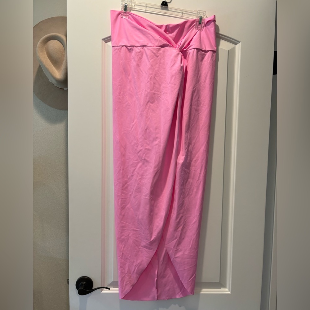 Brand new SKIMS hot pink sarong skirt